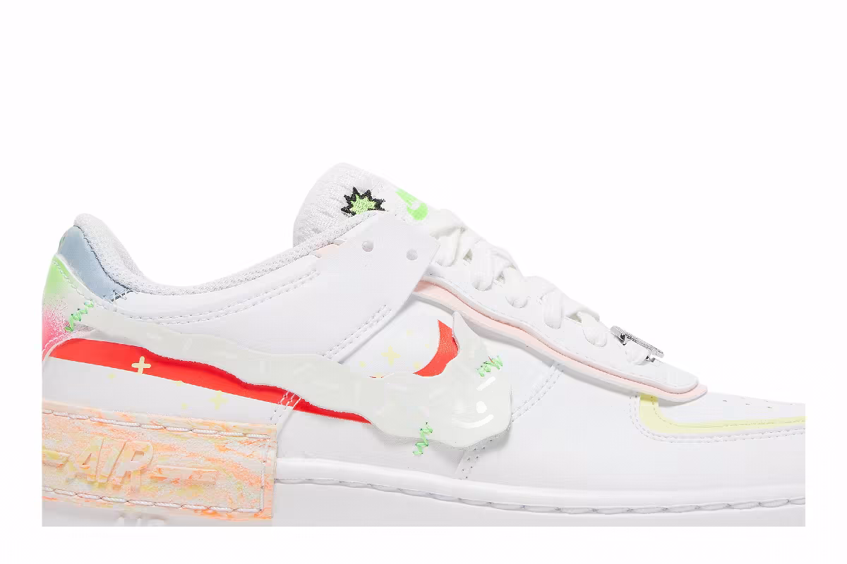 Nike Women's Air Force 1 Shadow Ghost Swoosh, view 3
