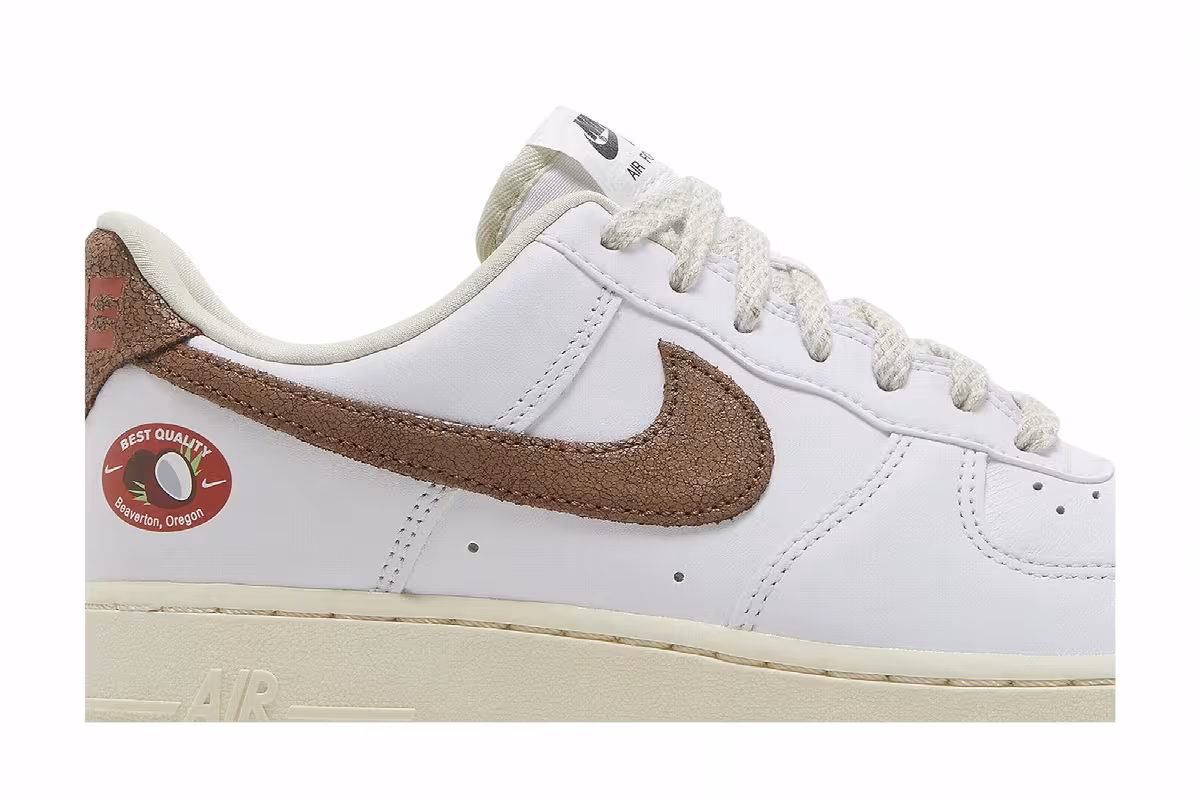 Nike Women's Air Force 1 Coconut, view 3