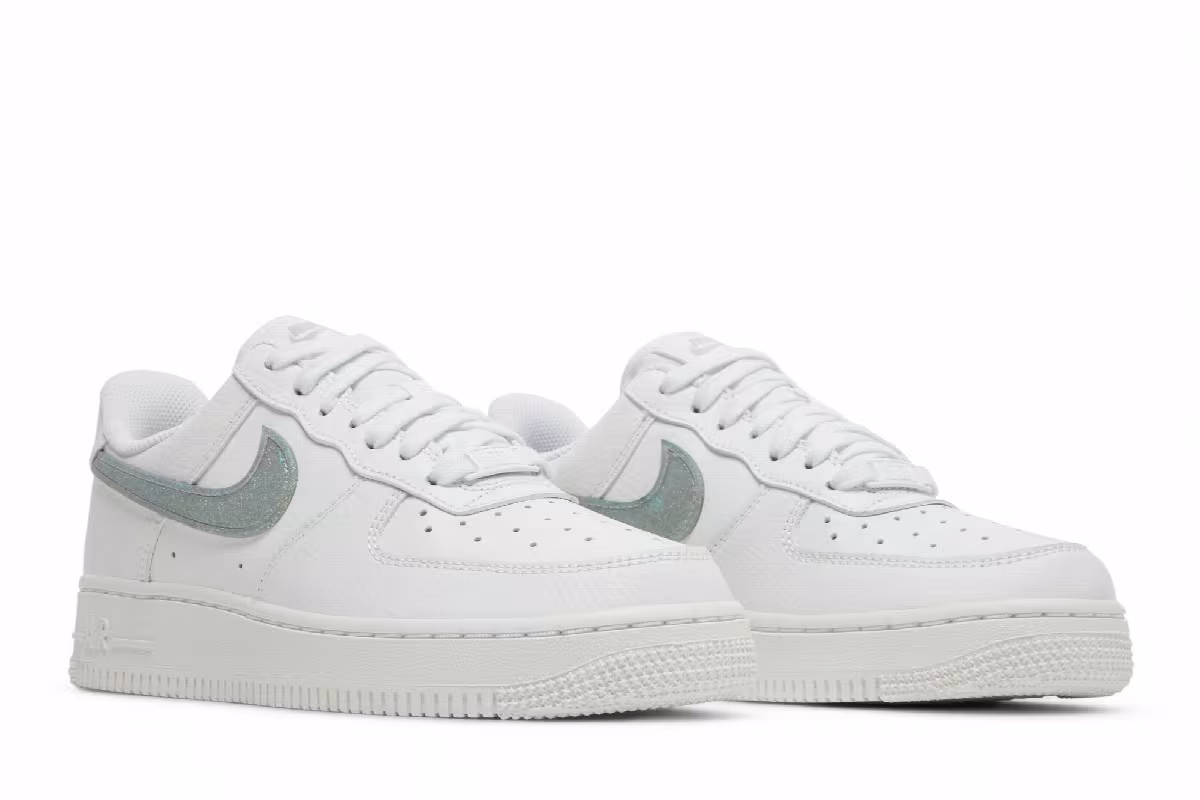 Nike Women's Air Force 1 Summit White Dusty Sage, view 9
