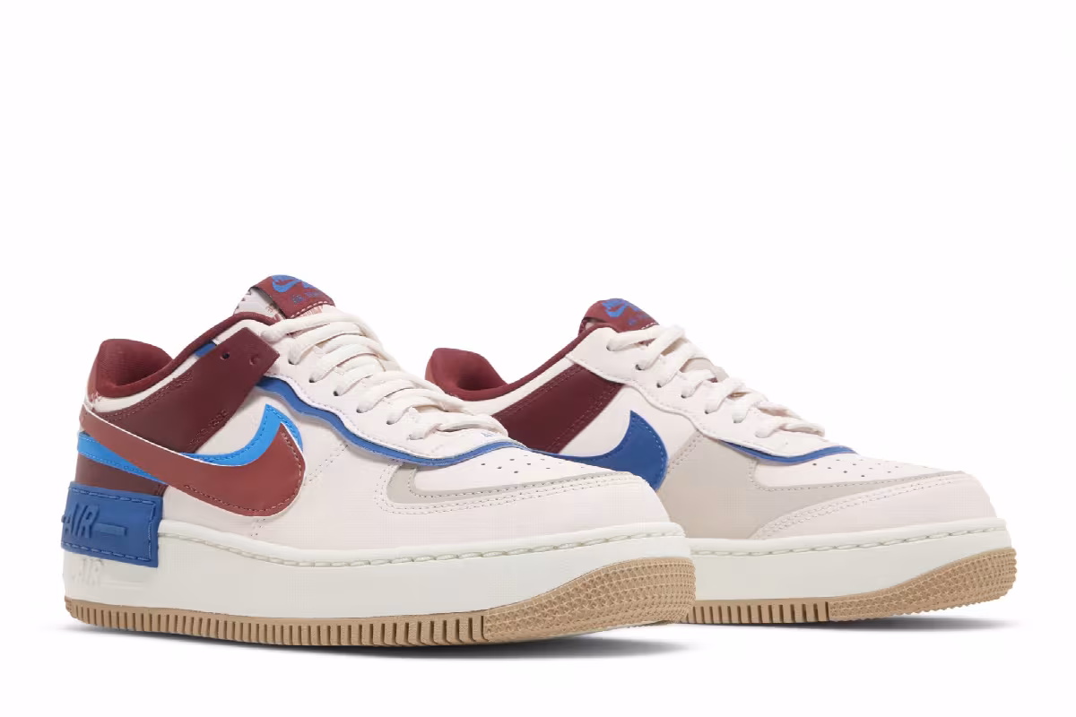 Nike Women's Air Force 1 Shadow Soft Pink Canyon Rust, view 9