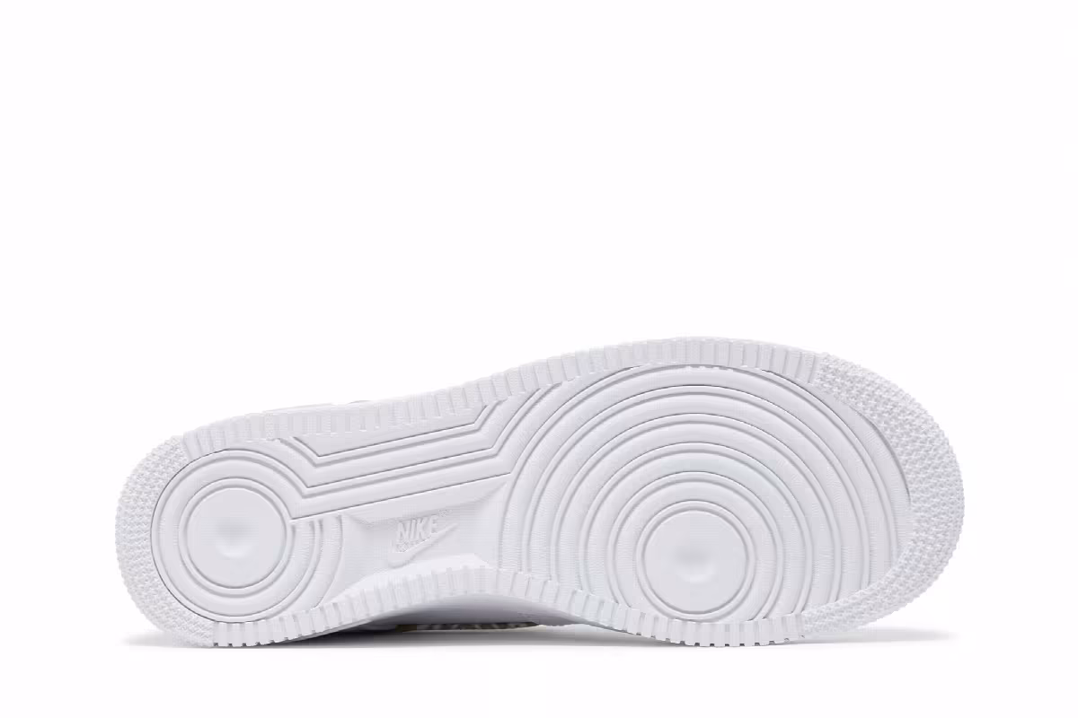 Nike Women's Air Force 1 White Barely Paisley, view 5