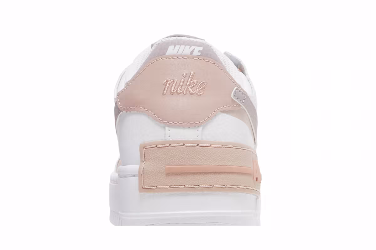 Nike Women's Air Force 1 Shadow White Pink Oxford, view 8