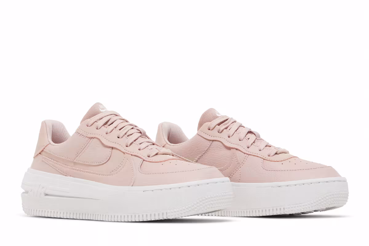 Nike Women's Air Force 1 PLT.AF.ORM Pink Oxford, view 9