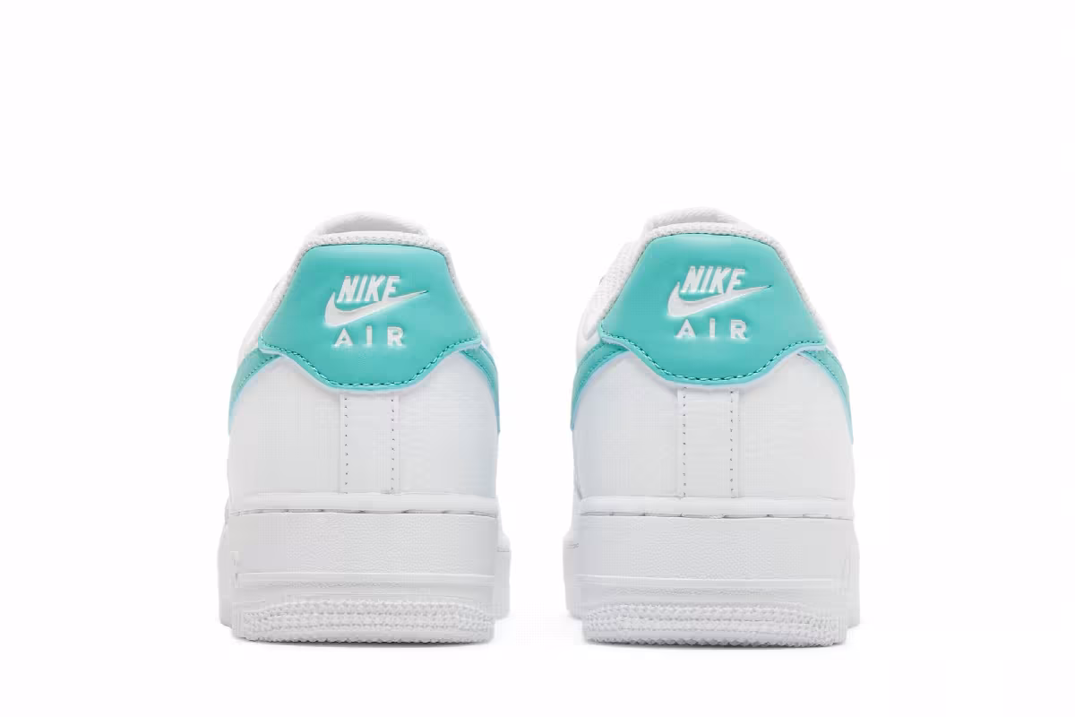 Nike Women's Air Force 1 White Washed Teal, view 7