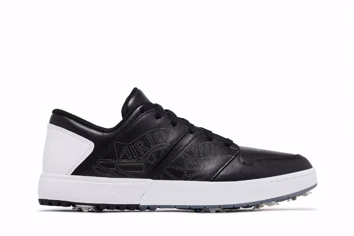 Air Jordan Nu 1 Low Golf Black White, view 2