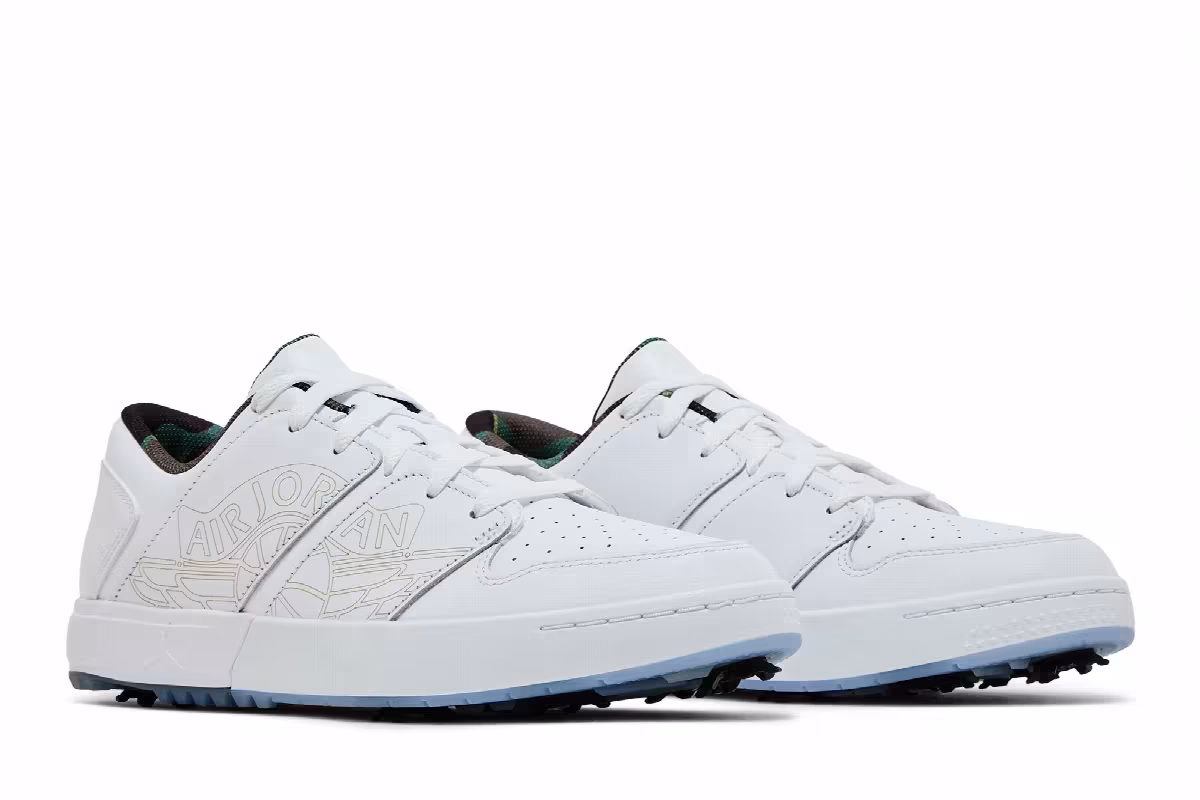 Air Jordan Nu 1 Low Golf Triple White, view 9