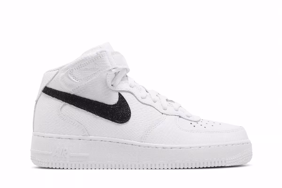 Nike Women's Air Force 1 White Reptile, view 2