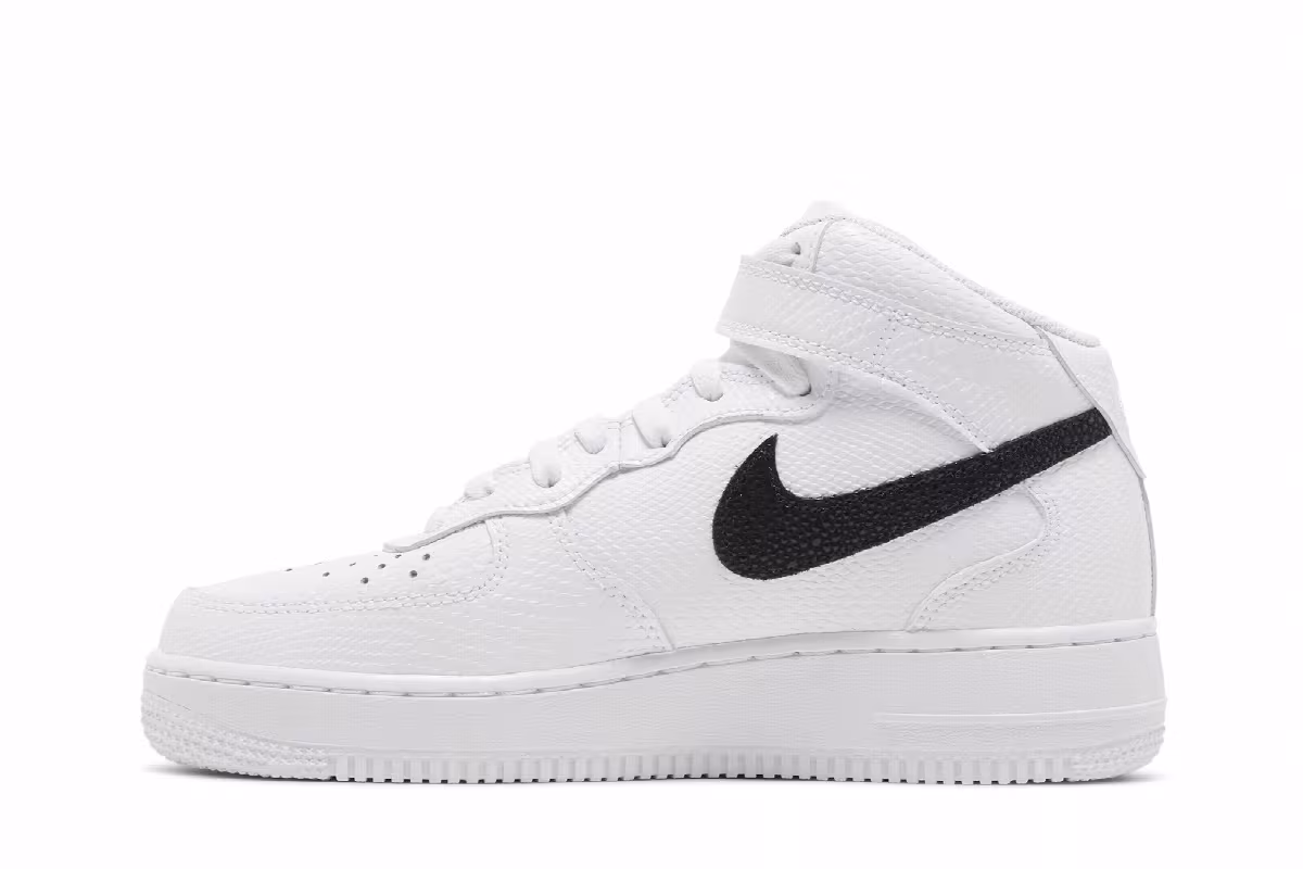 Nike Women's Air Force 1 White Reptile, view 4
