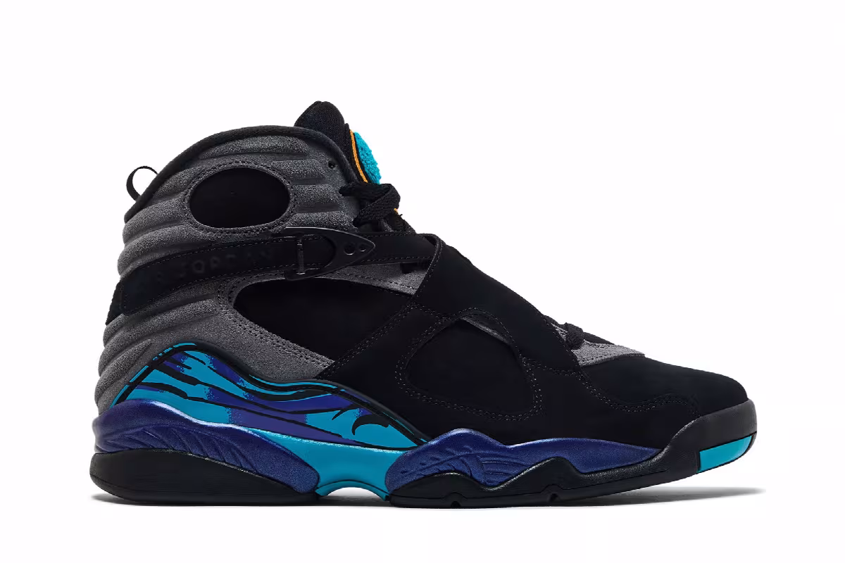 Air Jordan 8 Aqua 2025, view 2