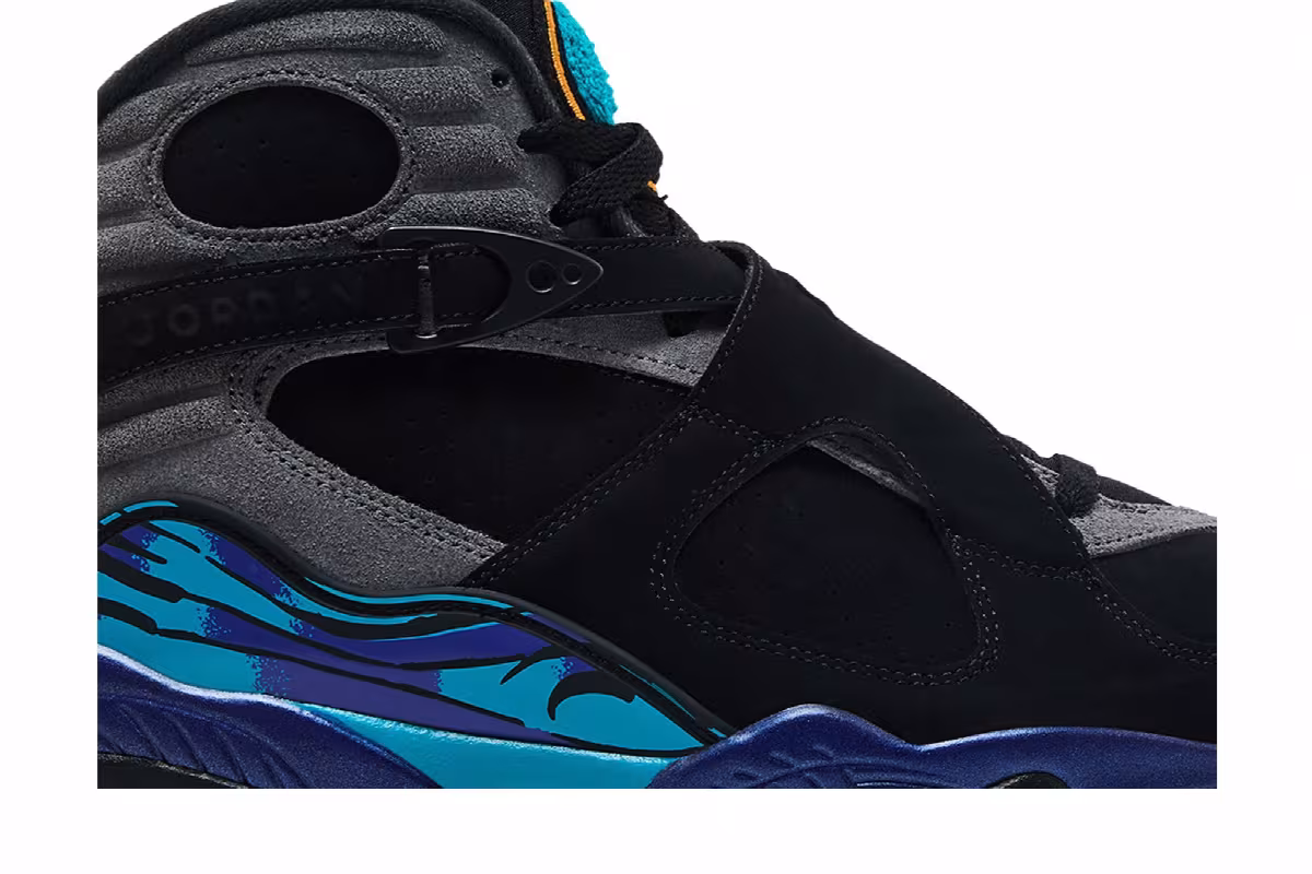 Air Jordan 8 Aqua 2025, view 3