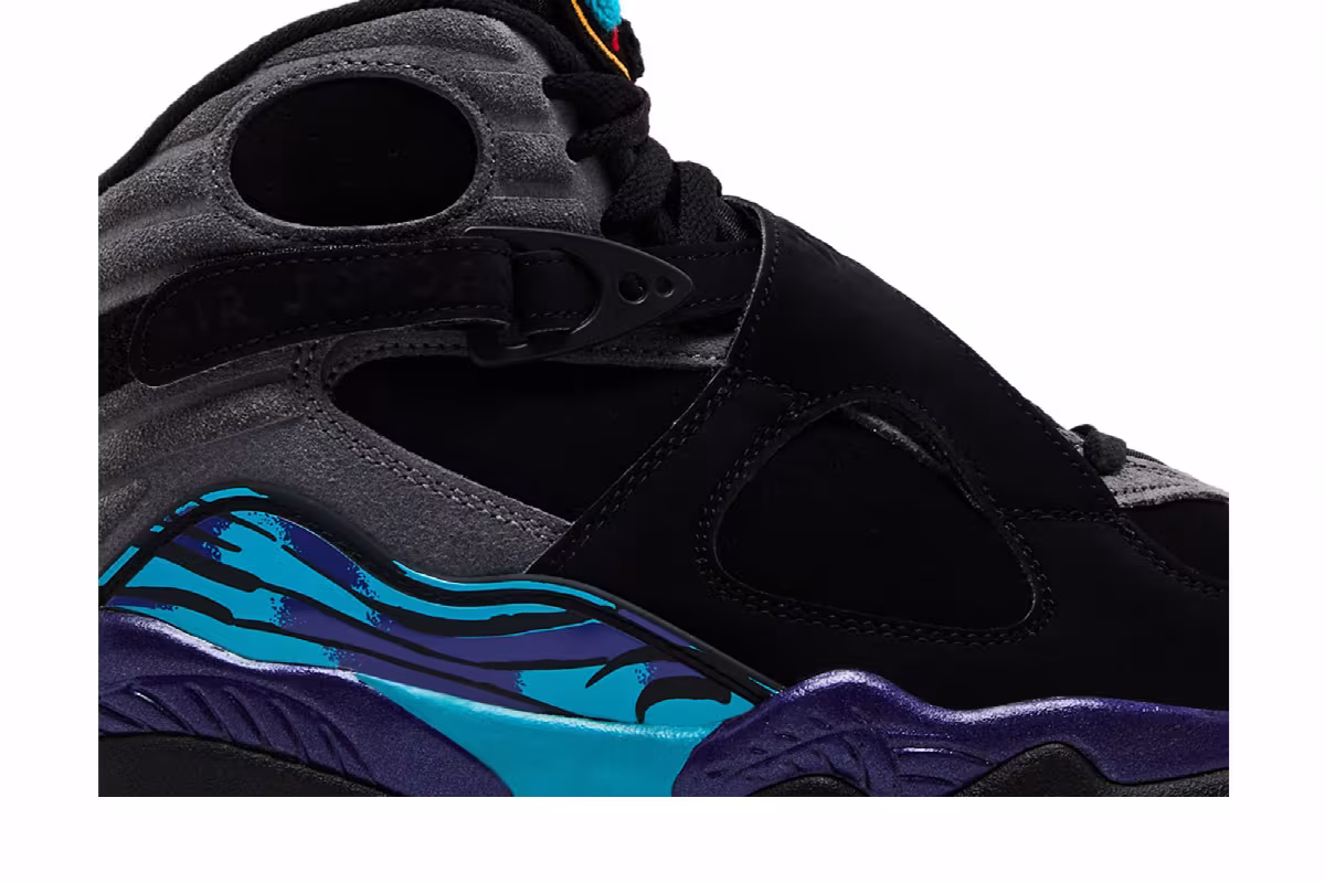Air Jordan 8 GS Aqua 2025, view 3