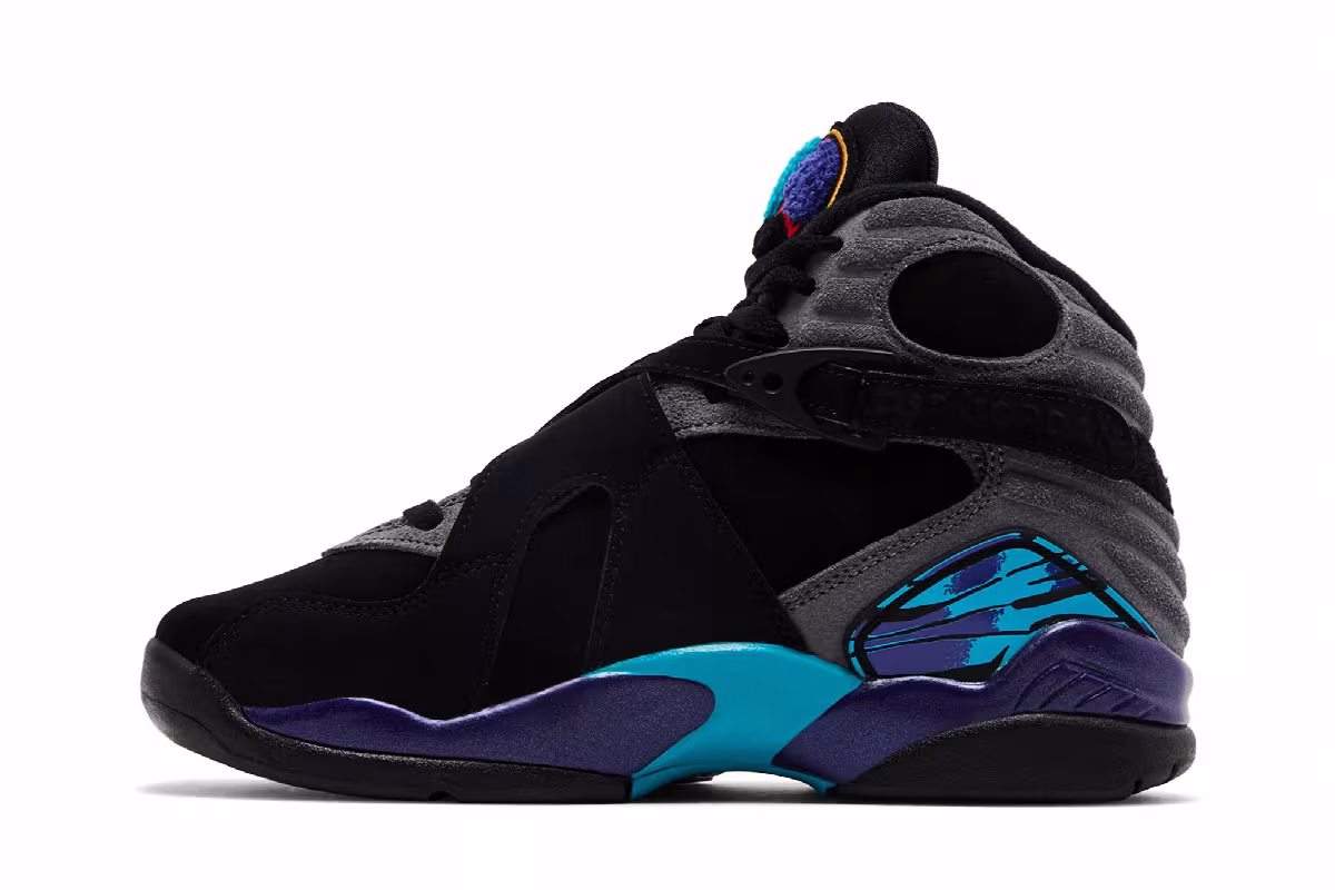 Air Jordan 8 GS Aqua 2025, view 4