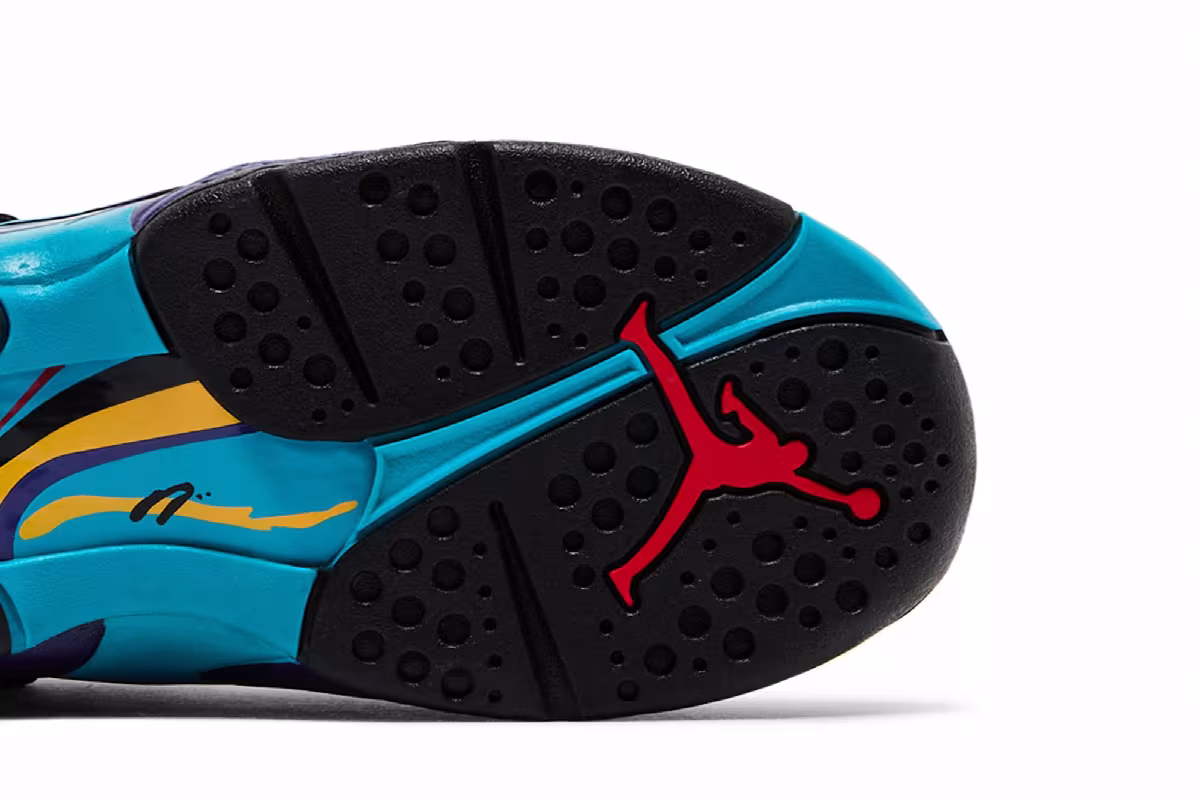 Air Jordan 8 GS Aqua 2025, view 6