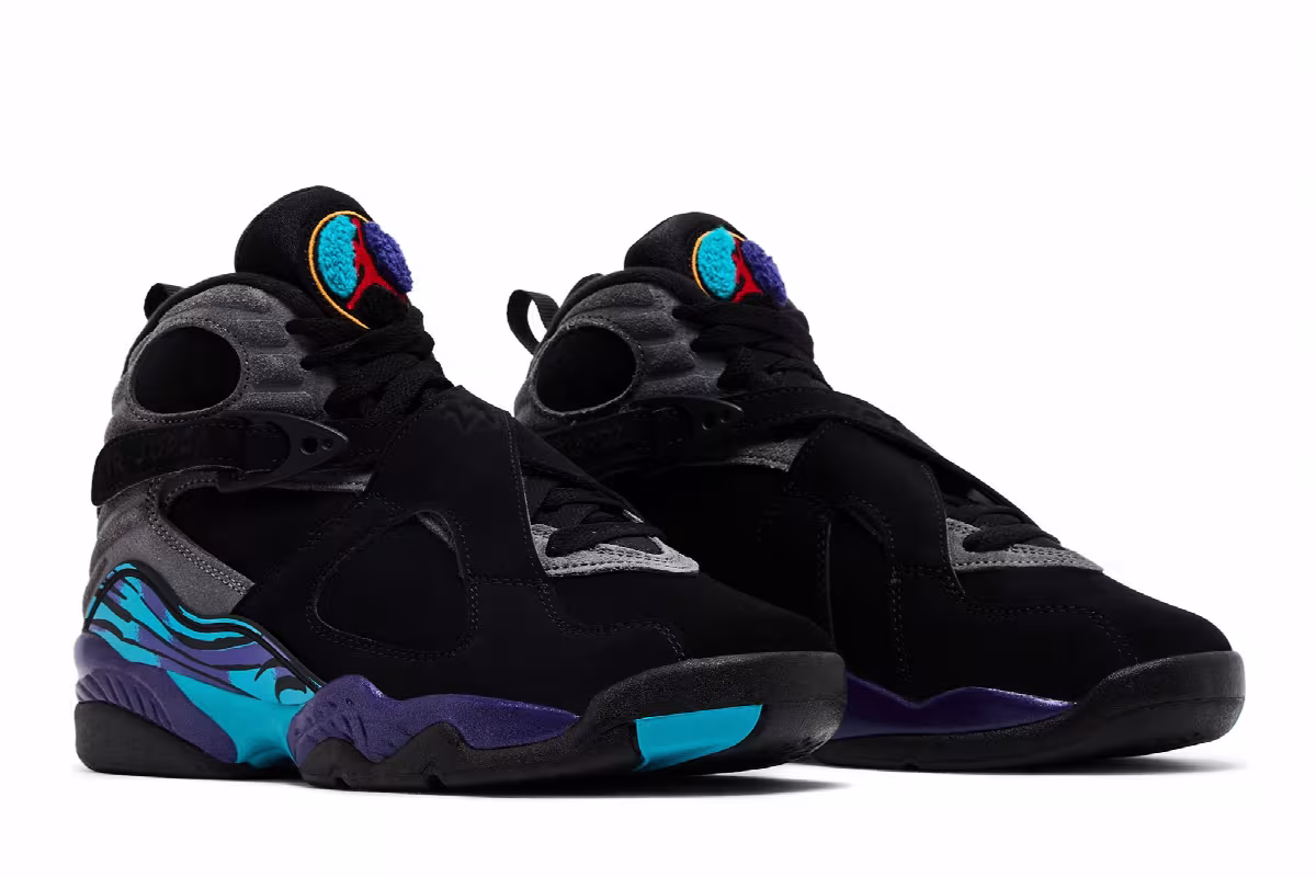 Air Jordan 8 GS Aqua 2025, view 9
