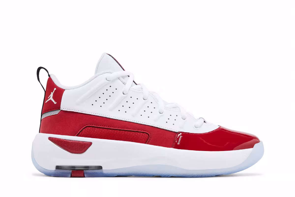Air Jordan Max Aura 7 White Gym Red, view 2