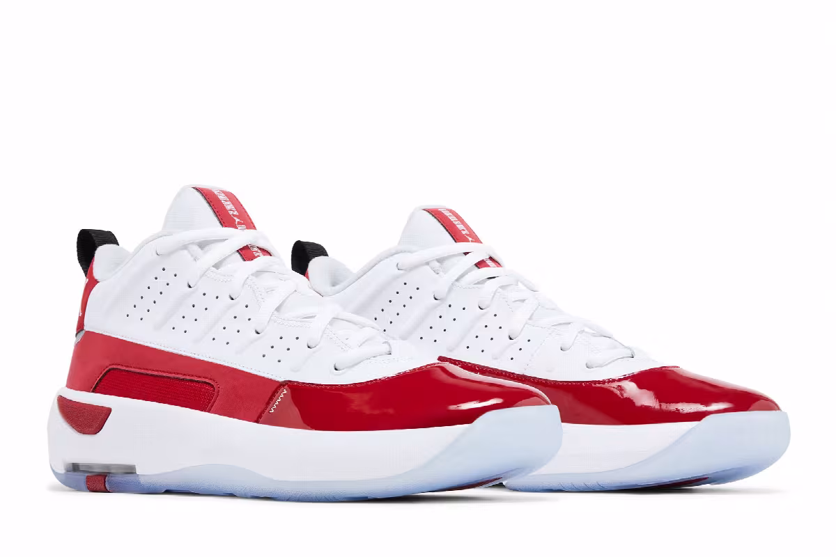 Air Jordan Max Aura 7 White Gym Red, view 9