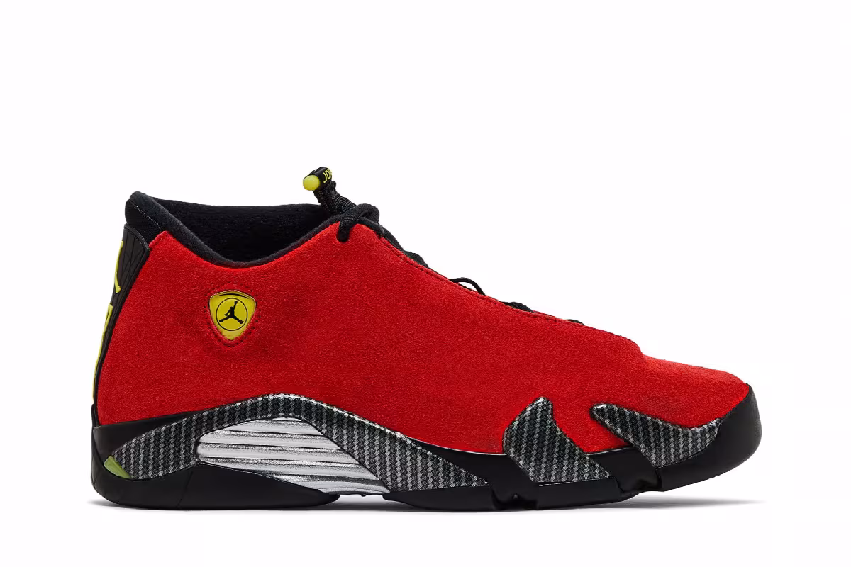 Air Jordan 14 GS Ferrari 2025, view 2