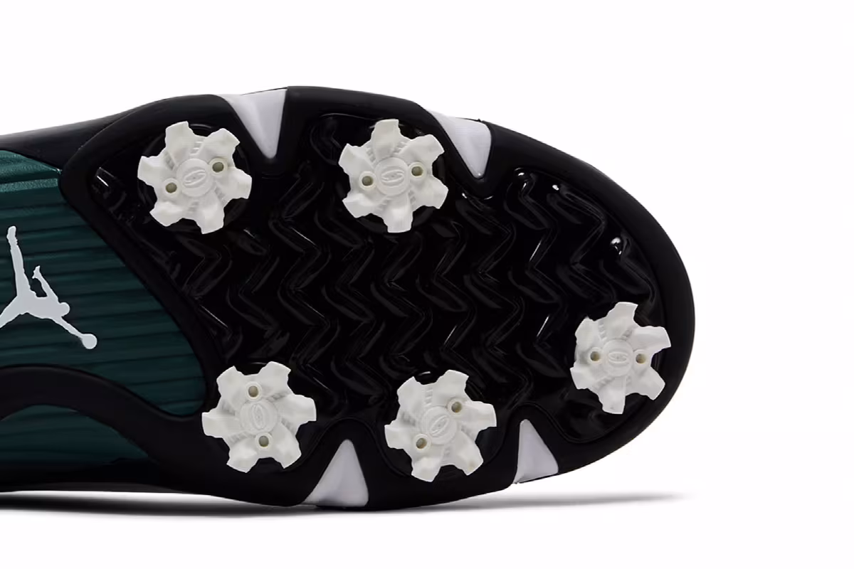 Air Jordan 14 Golf Oxidized Green, view 6