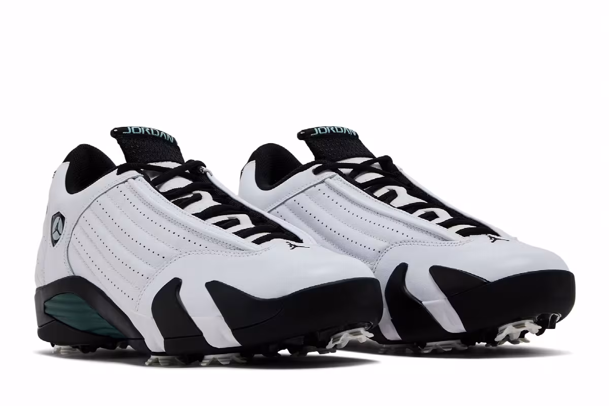 Air Jordan 14 Golf Oxidized Green, view 9