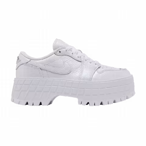 Wmns Air Jordan 1 Low Brooklyn 'White Metallic Silver'