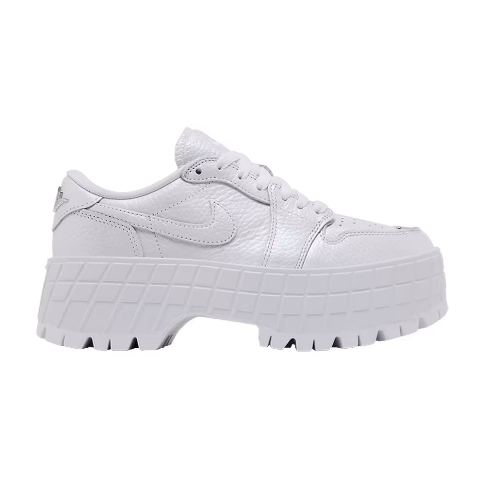 Women's Air Jordan 1 Low Brooklyn White Metallic Silver