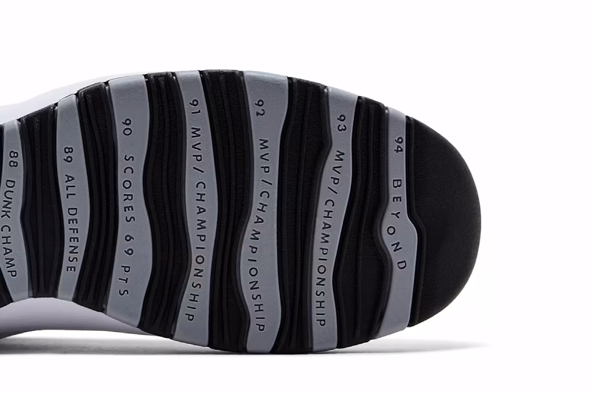 Air Jordan 10 Steel Grey 2025, view 6