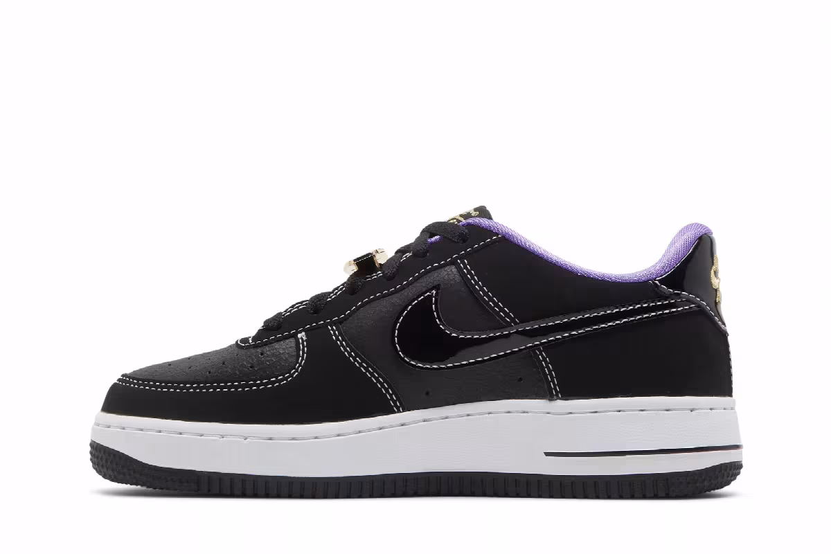 Nike Air Force 1 LV8 GS World Champ - Lakers, view 4