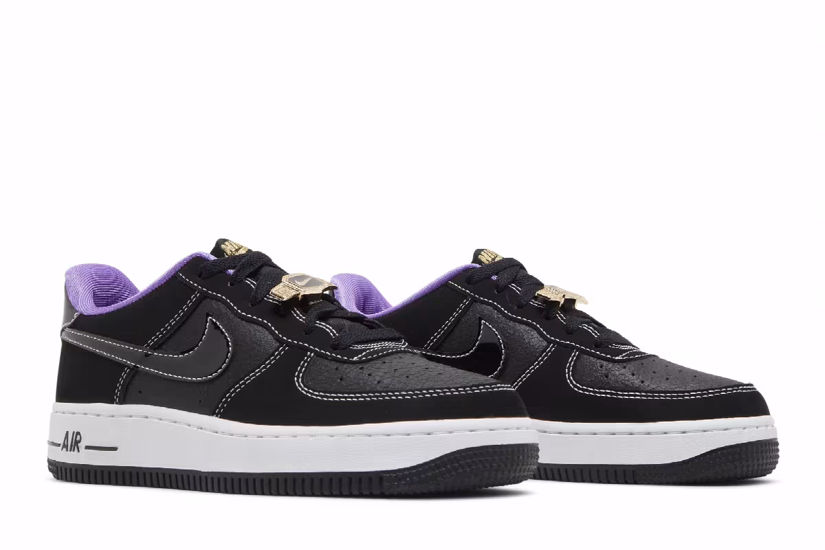 Nike Air Force 1 LV8 GS World Champ - Lakers, view 9