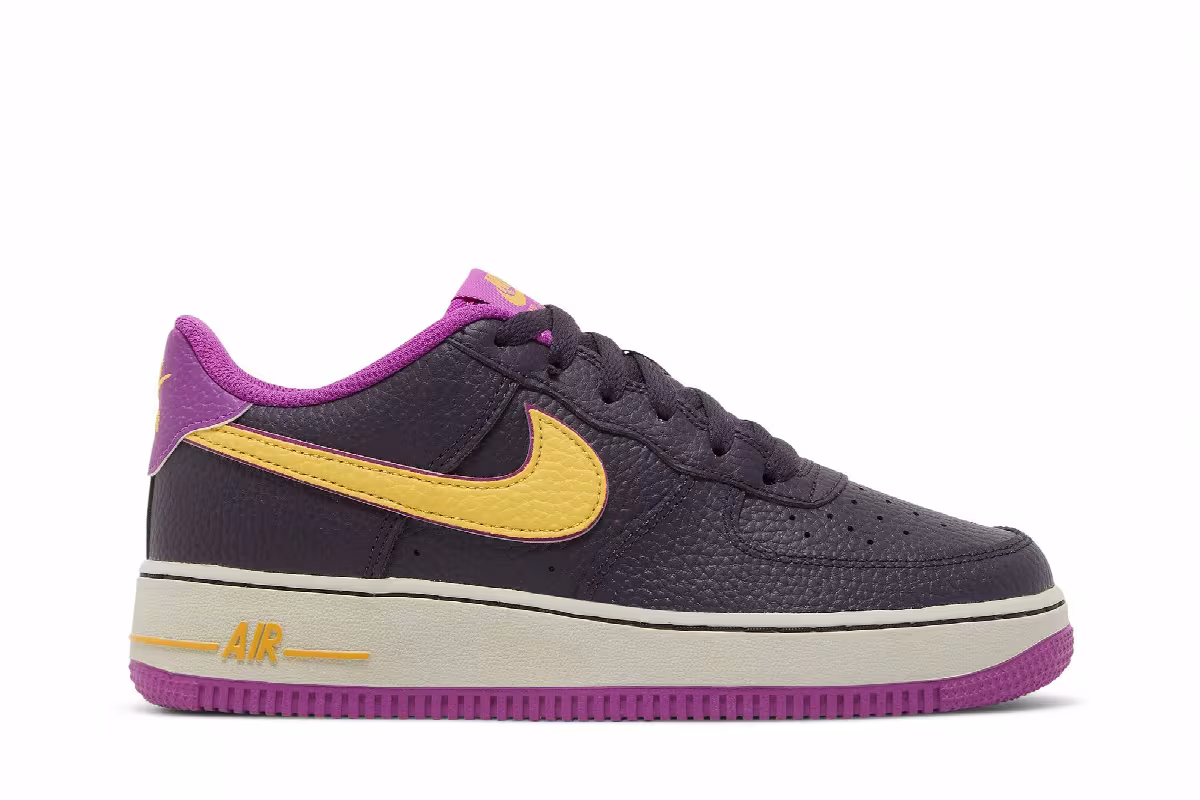 Nike Air Force 1 GS Lakers Alternate, view 2