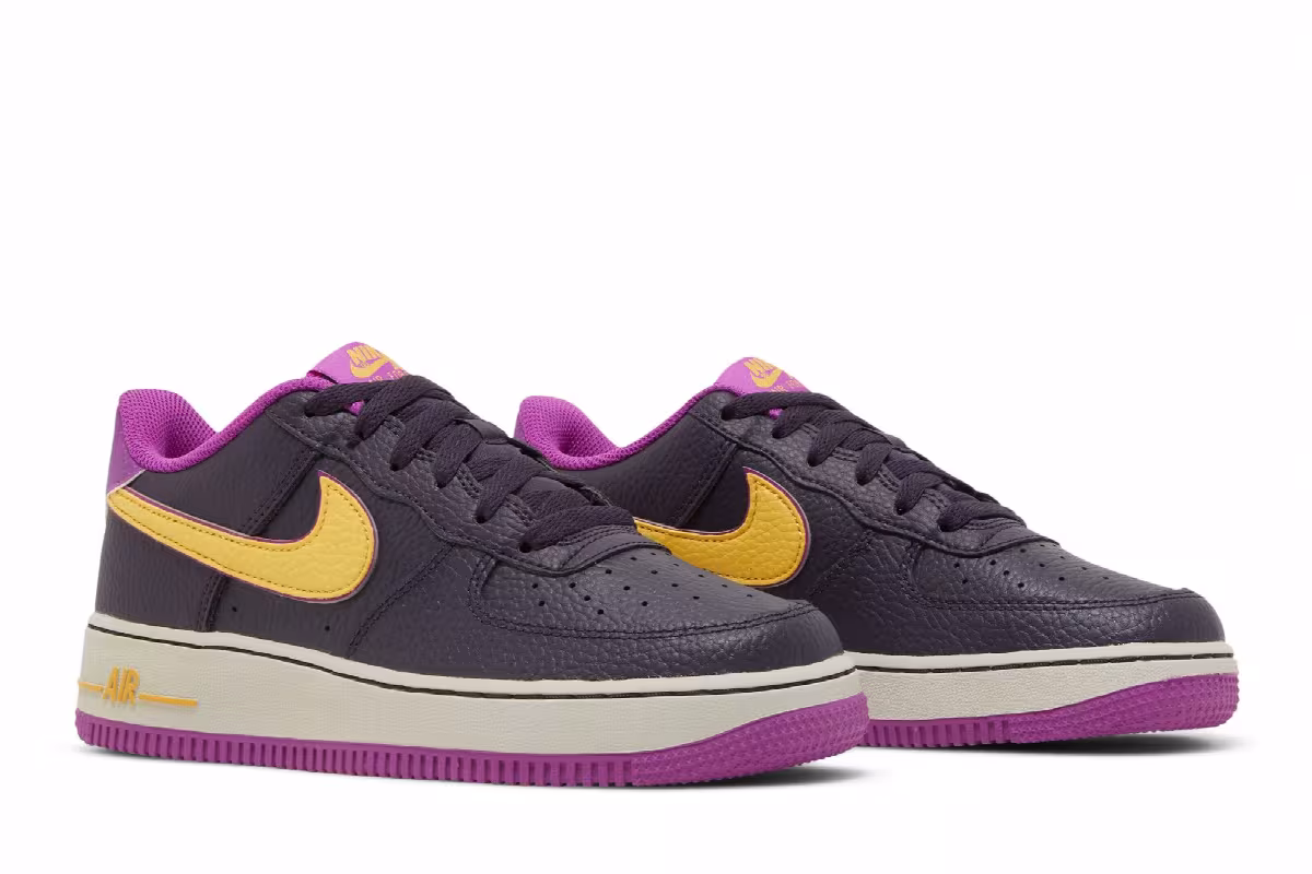 Nike Air Force 1 GS Lakers Alternate, view 9