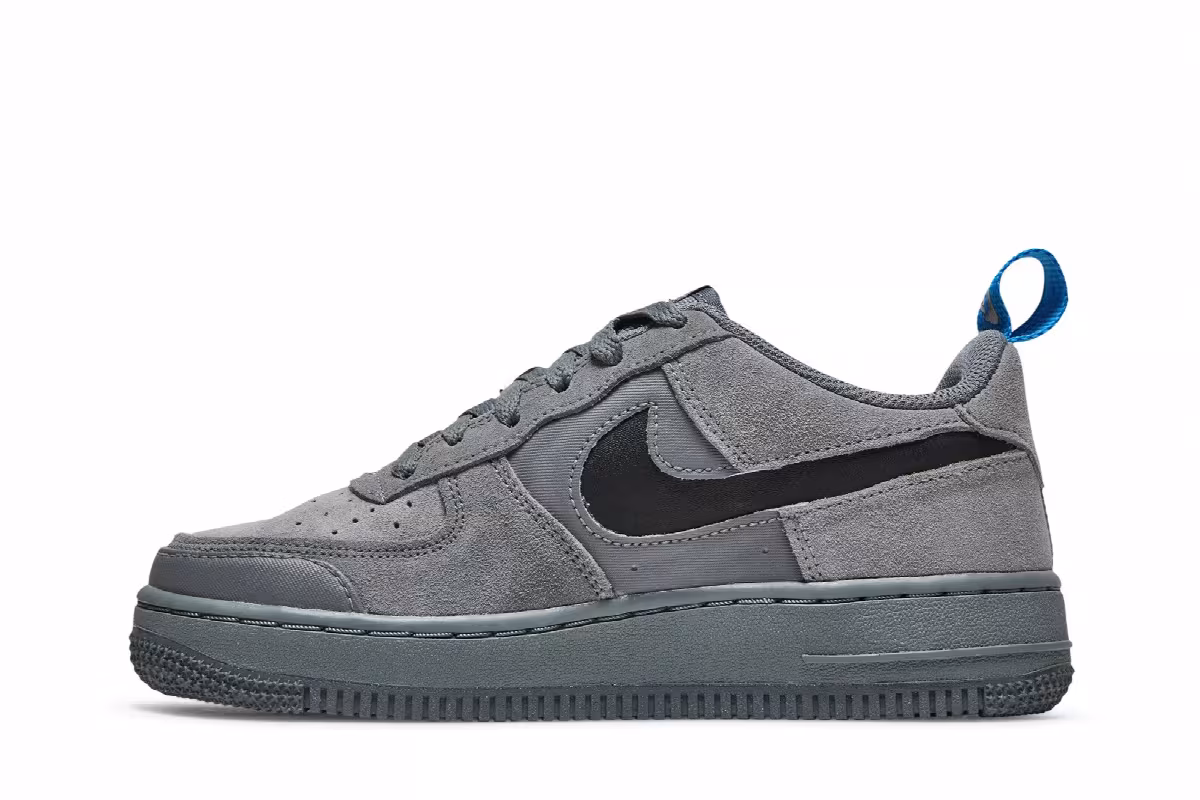 Nike Air Force 1 Low GS Cut Out Swoosh - Smoke Grey, view 4