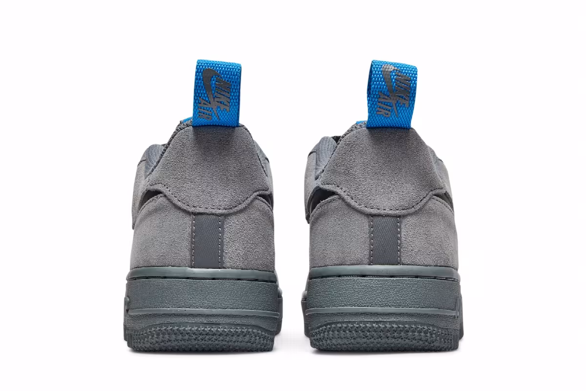 Nike Air Force 1 Low GS Cut Out Swoosh - Smoke Grey, view 7