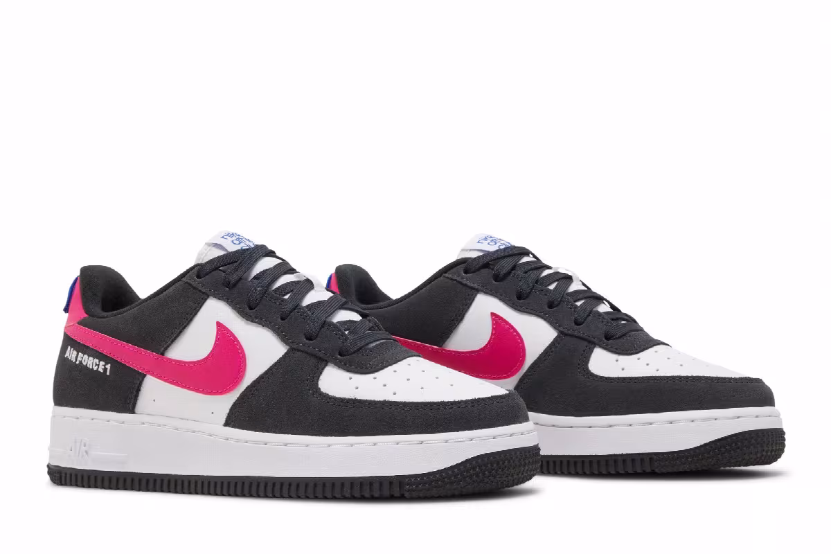 Nike Air Force 1 LV8 GS Athletic Club - Black Pink Prime, view 9