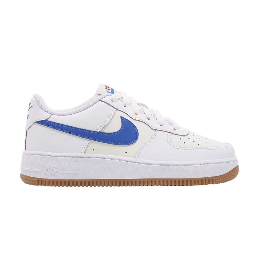 Nike Air Force 1 GS White Game Royal Gum