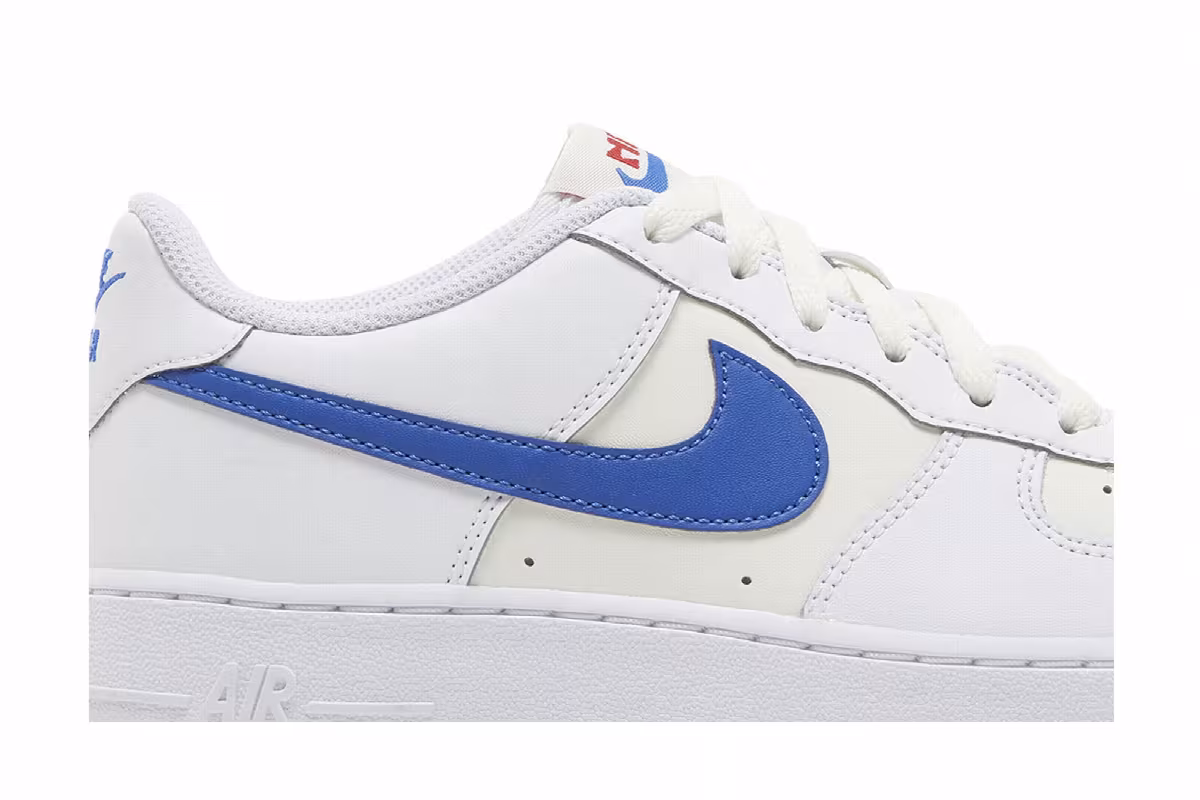 Nike Air Force 1 GS White Game Royal Gum, view 3