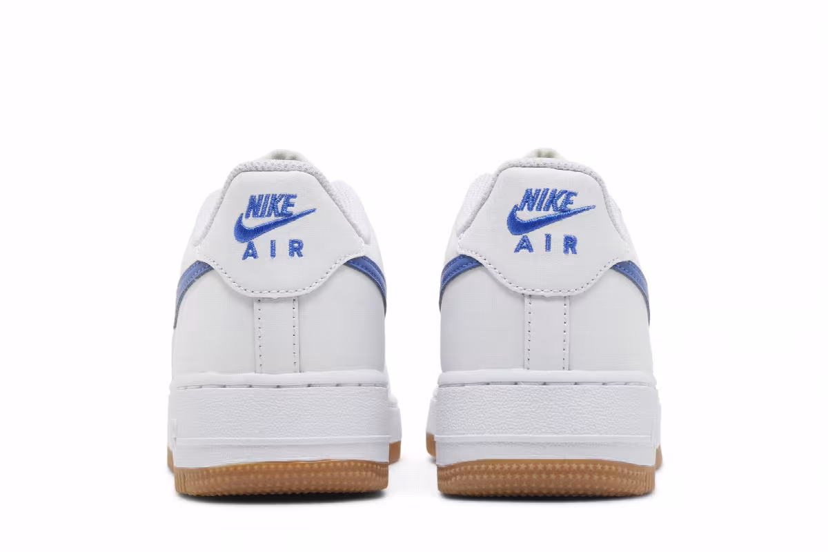 Nike Air Force 1 GS White Game Royal Gum, view 7