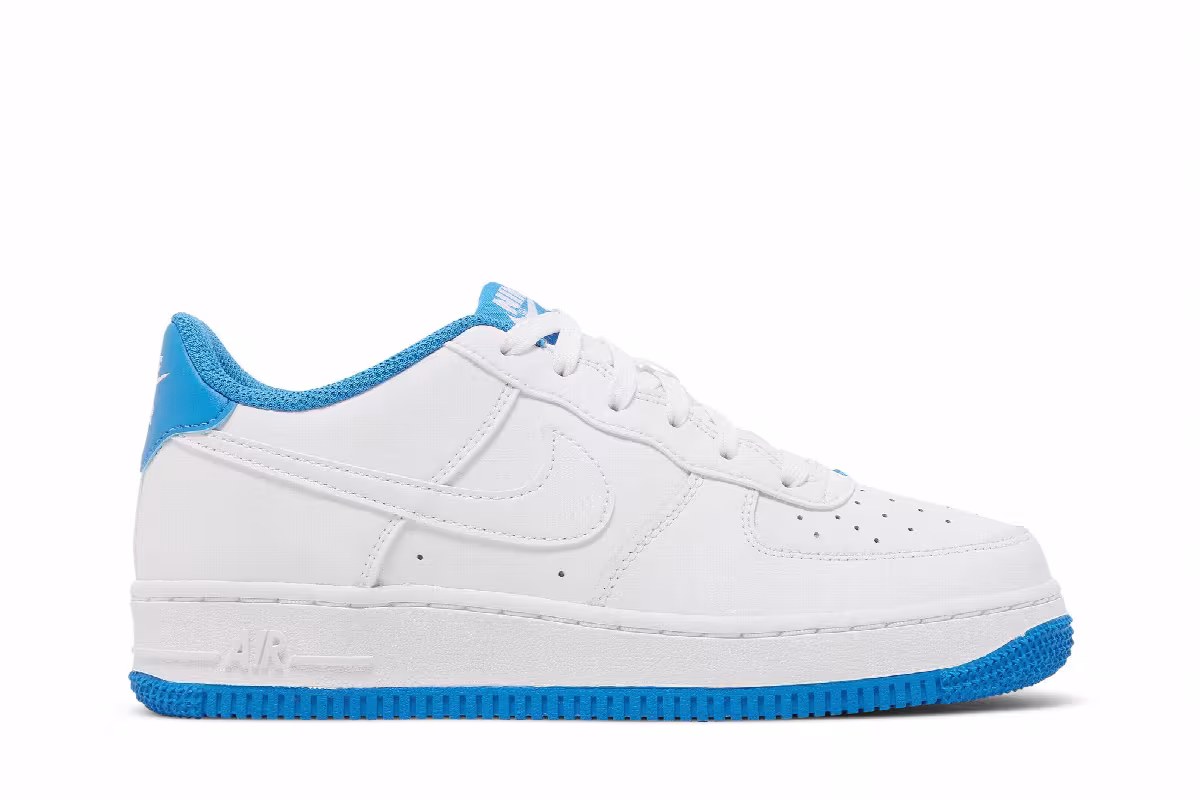 Nike Air Force 1 GS White Light Photo Blue, view 2