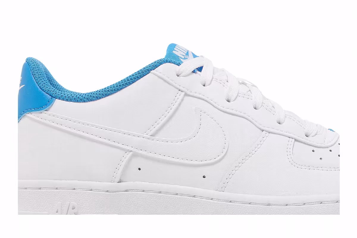 Nike Air Force 1 GS White Light Photo Blue, view 3