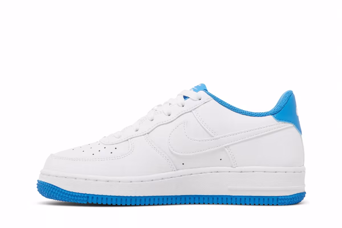 Nike Air Force 1 GS White Light Photo Blue, view 4