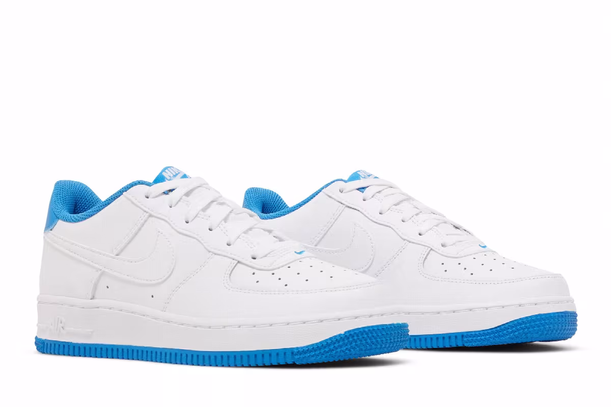 Nike Air Force 1 GS White Light Photo Blue, view 9