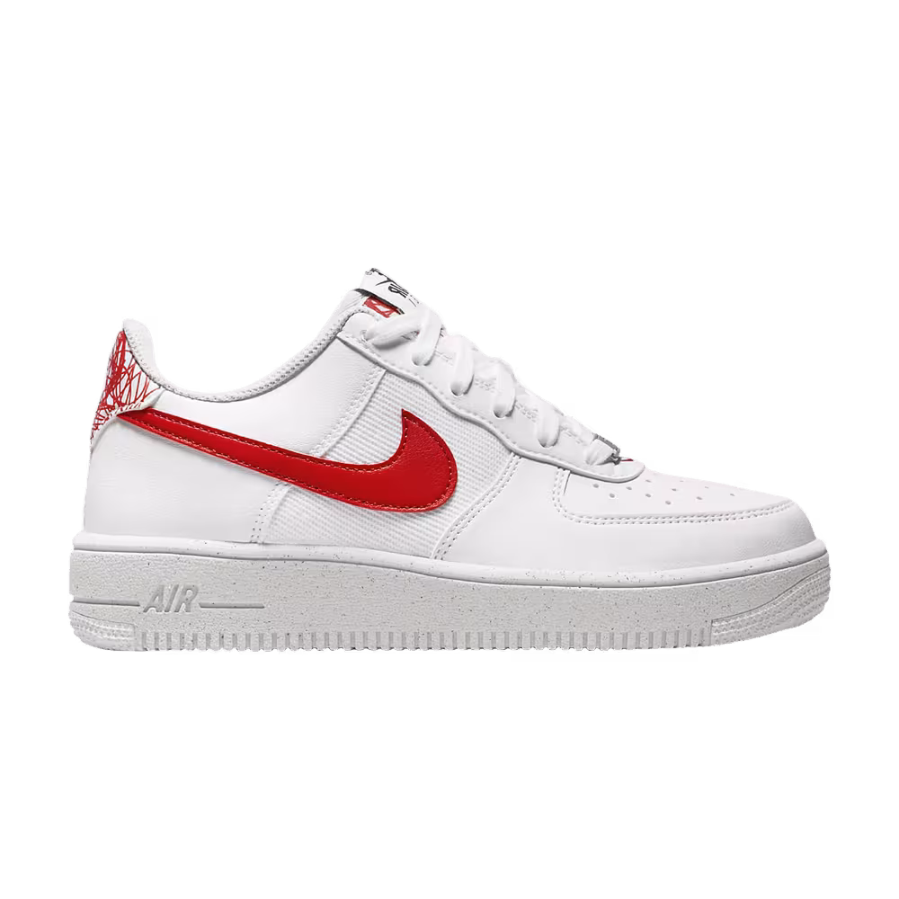 Nike Air Force 1 Crater Next Nature GS White Habanero Red