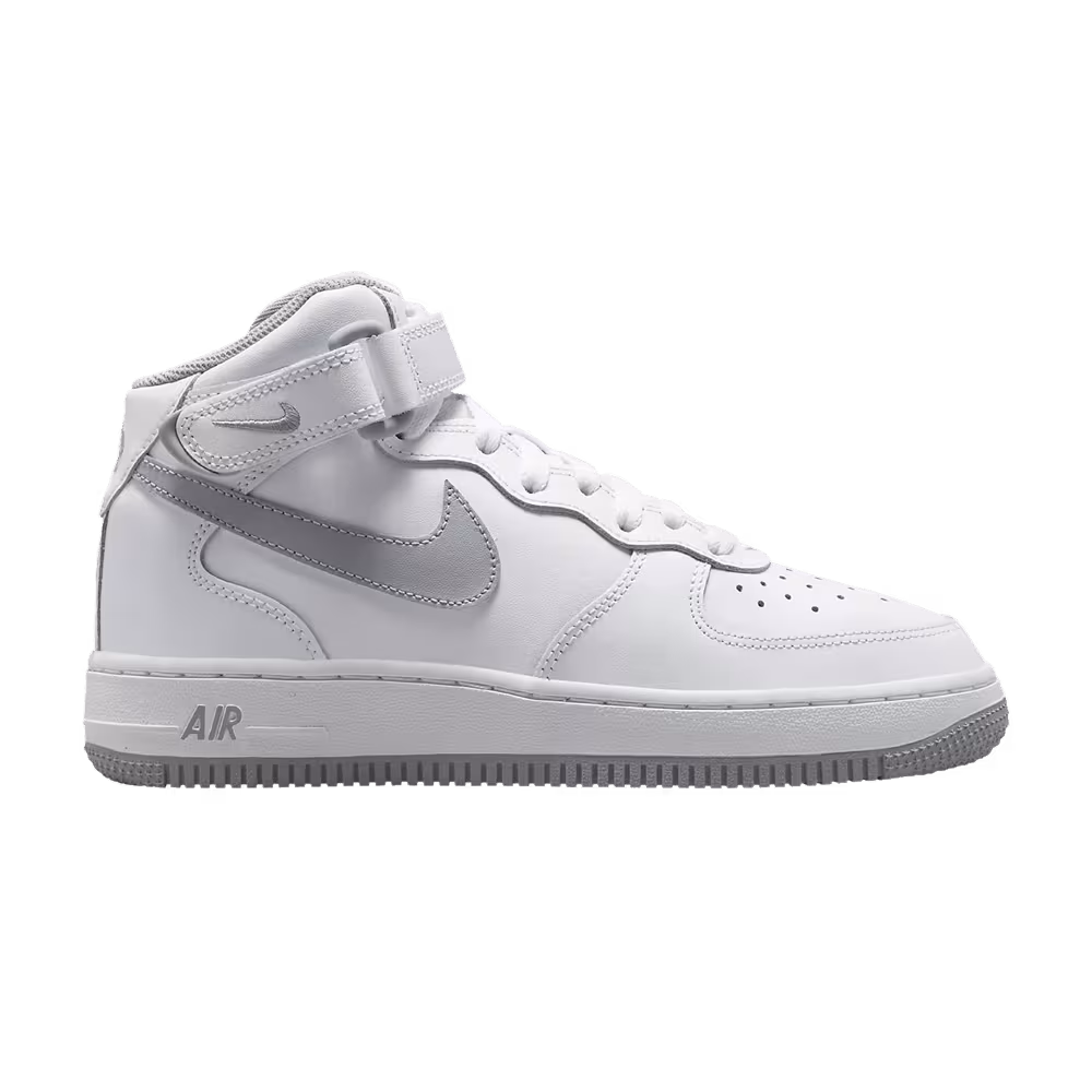 Nike Air Force 1 Mid LE GS White Wolf Grey