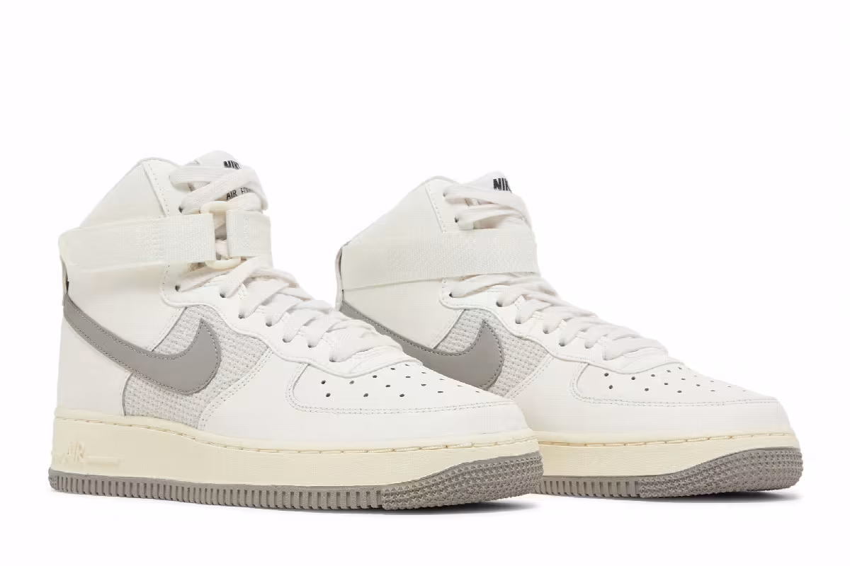 Nike Air Force 1 High Leather GS Sail Medium Grey, view 9