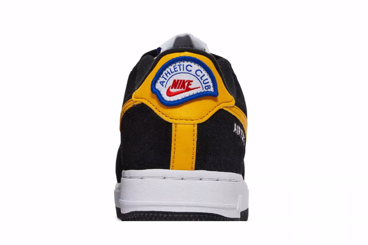 Nike Air Force 1 LV8 GS Black White Dark Sulfur, view 8