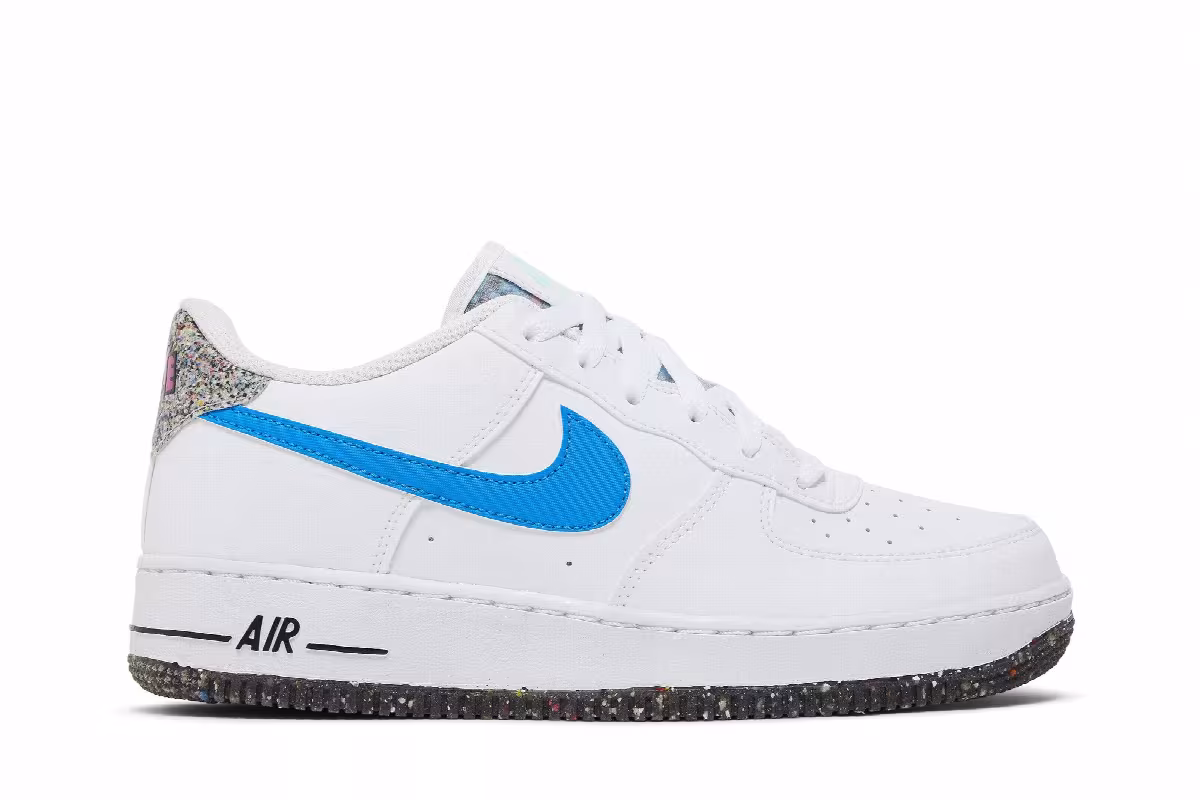 Nike Air Force 1 LV8 Next Nature Crater GS White Light Photo Blue, view 2