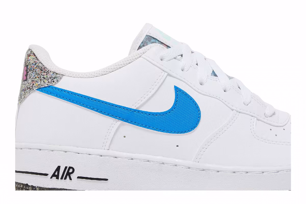 Nike Air Force 1 LV8 Next Nature Crater GS White Light Photo Blue, view 3