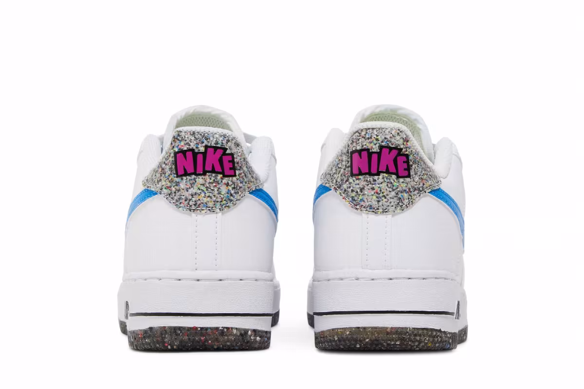 Nike Air Force 1 LV8 Next Nature Crater GS White Light Photo Blue, view 7