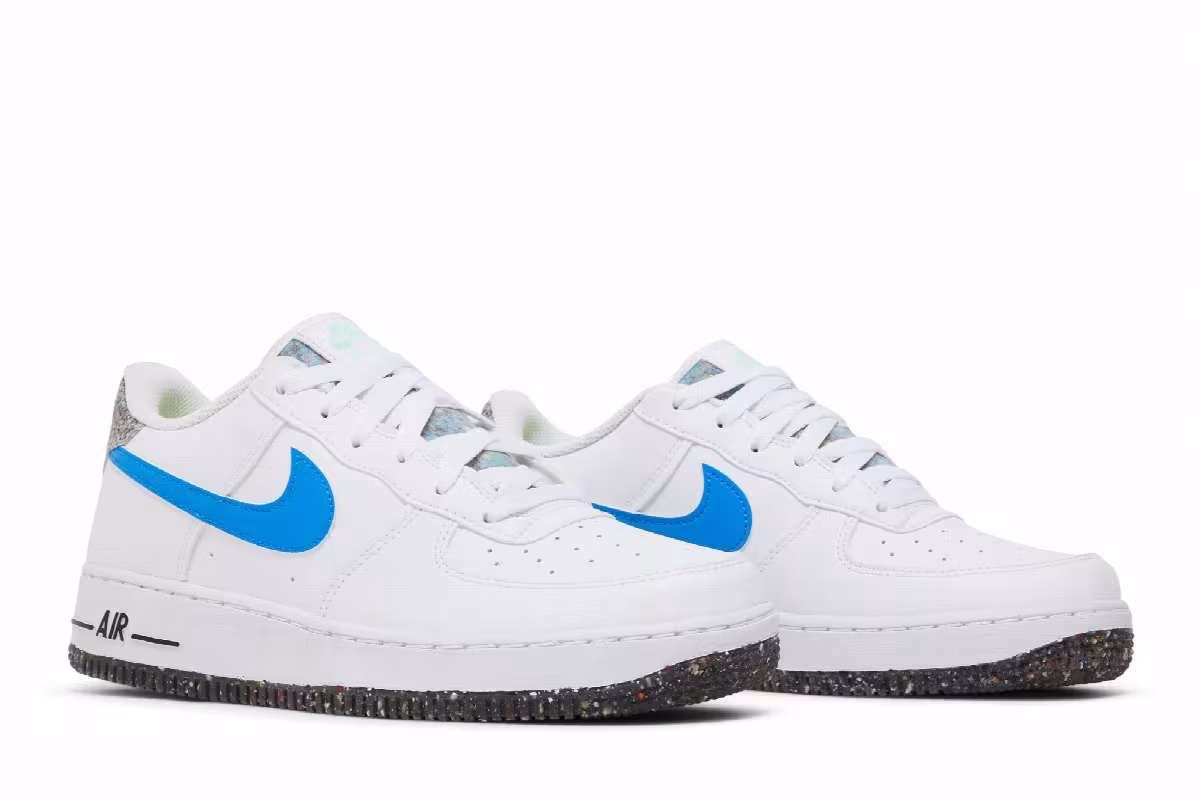 Nike Air Force 1 LV8 Next Nature Crater GS White Light Photo Blue, view 9