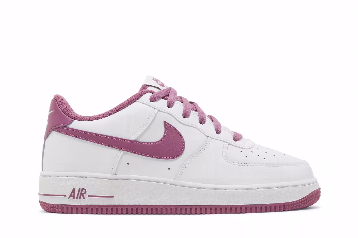 Nike Air Force 1 White Light Bordeaux, view 2