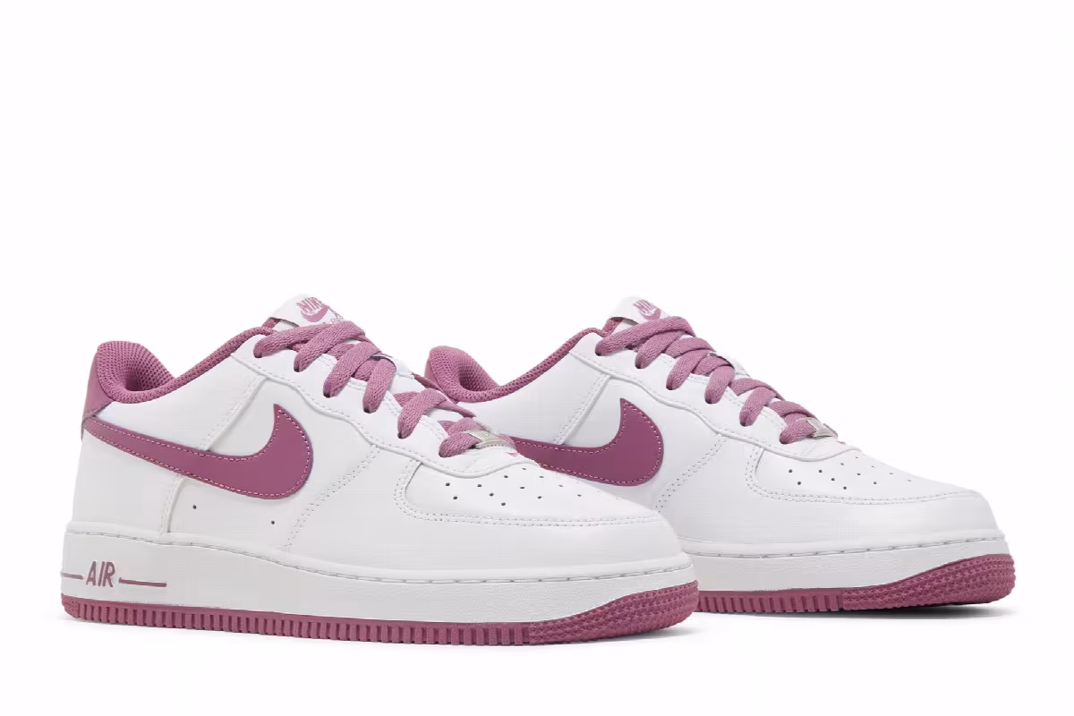 Nike Air Force 1 White Light Bordeaux, view 9